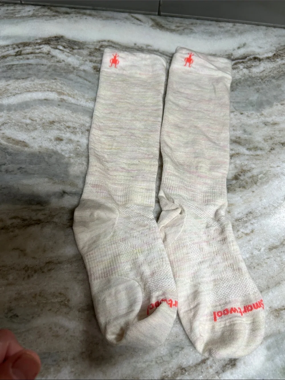 Smartwool womens small light cushion ski snowboard boot socks merino wool blend